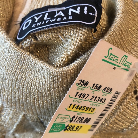 Dylani Women’s Gold Mock Neck Sweater - Picture 7 of 8